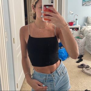 Garage top with chain straps